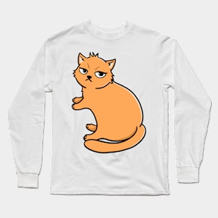 Orange Cat Long Sleeve T-Shirt